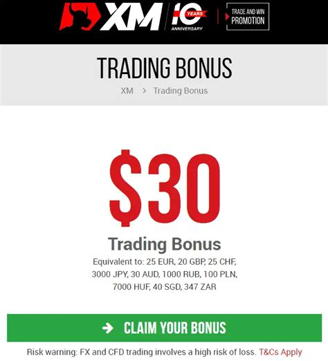 xm no deposit bonus